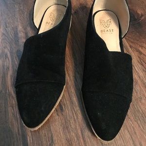 Wore 1 time Black flats excellent condition